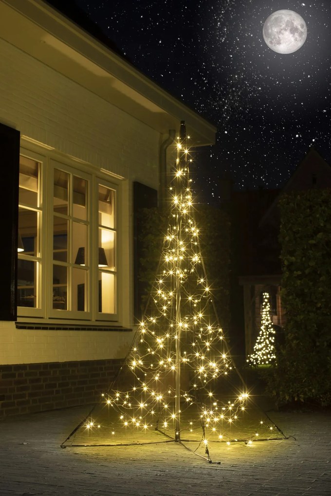 Fairybell All Surface verlichte kerstboom - 200 cm - 240 warm witte&amp;twinkelende ledlampjes - met statief