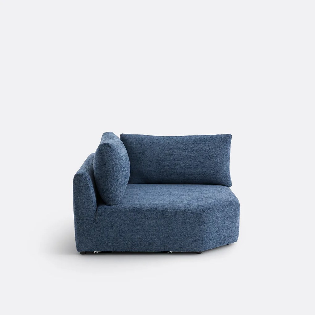 Omkeerbare hoekmodule, gemêleerde chenille, Monica