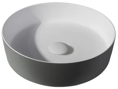 By Goof Waskom - opbouw - 39x10.8x39cm - Solid surface - Rond - Mat Grijs JBS6383