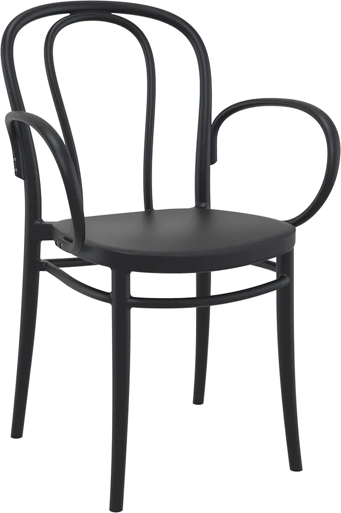 Siesta  Tuinstoel - Stapelbaar - Zwart - Victor XL - Siesta