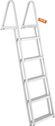 VEVOR zwemtrap bootladder afneembaar 5 treden 159kg draagvermogen 610x455x1825mm