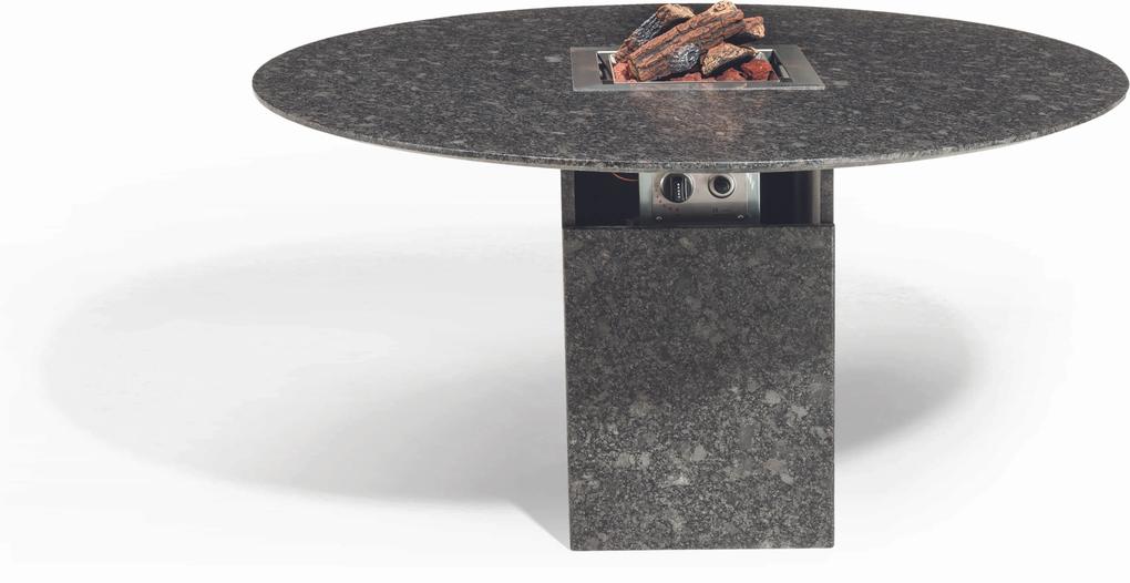 Granite-Garden Vulcano tuintafel 140Øx75 cm - antraciet