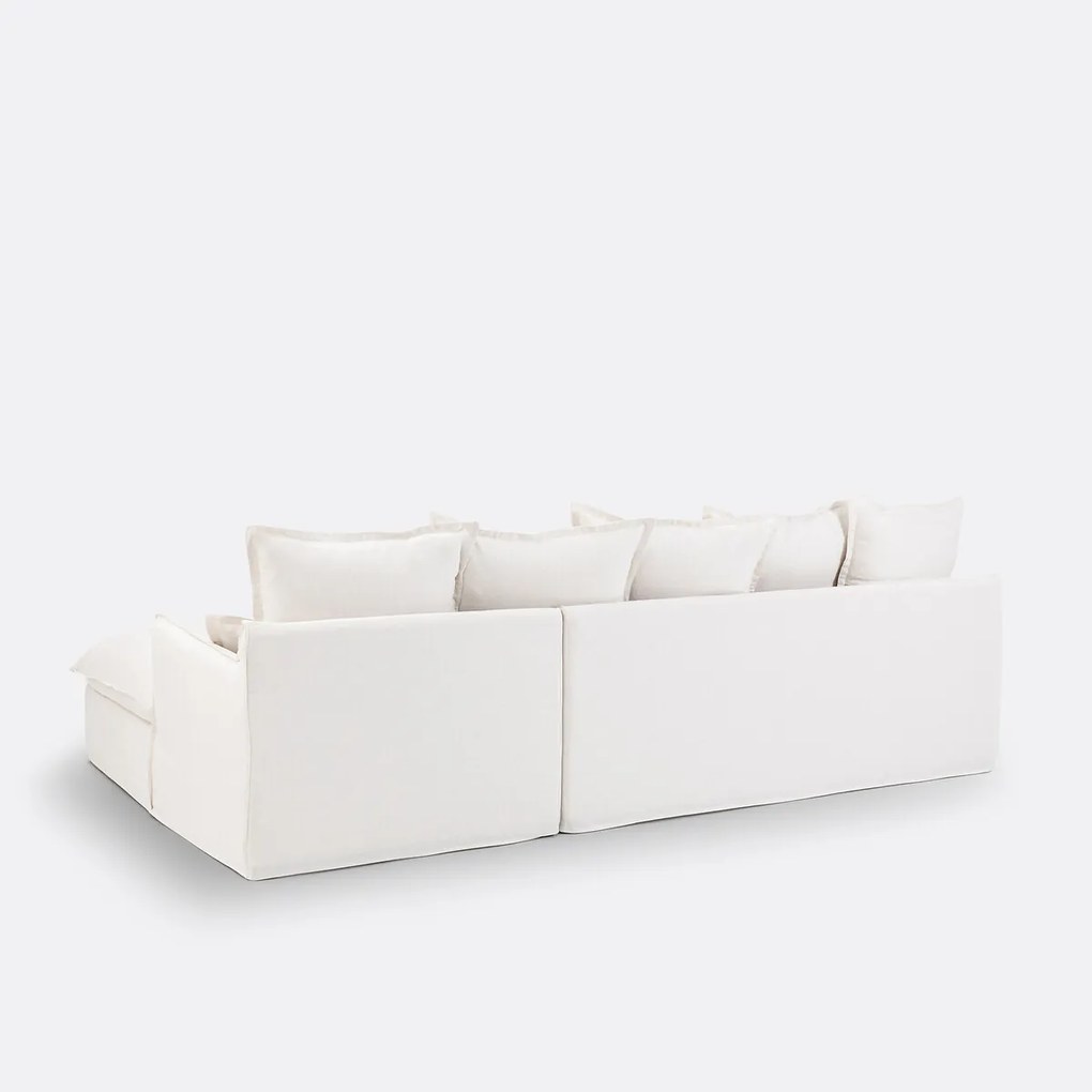 Slaapbank, 4 zits, Comfort Bultex®, afneembare hoezen, linnen, ODNA