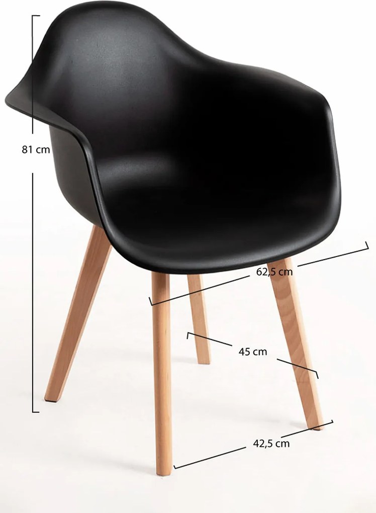 Set 4 Belu Polypropyleen Stoelen