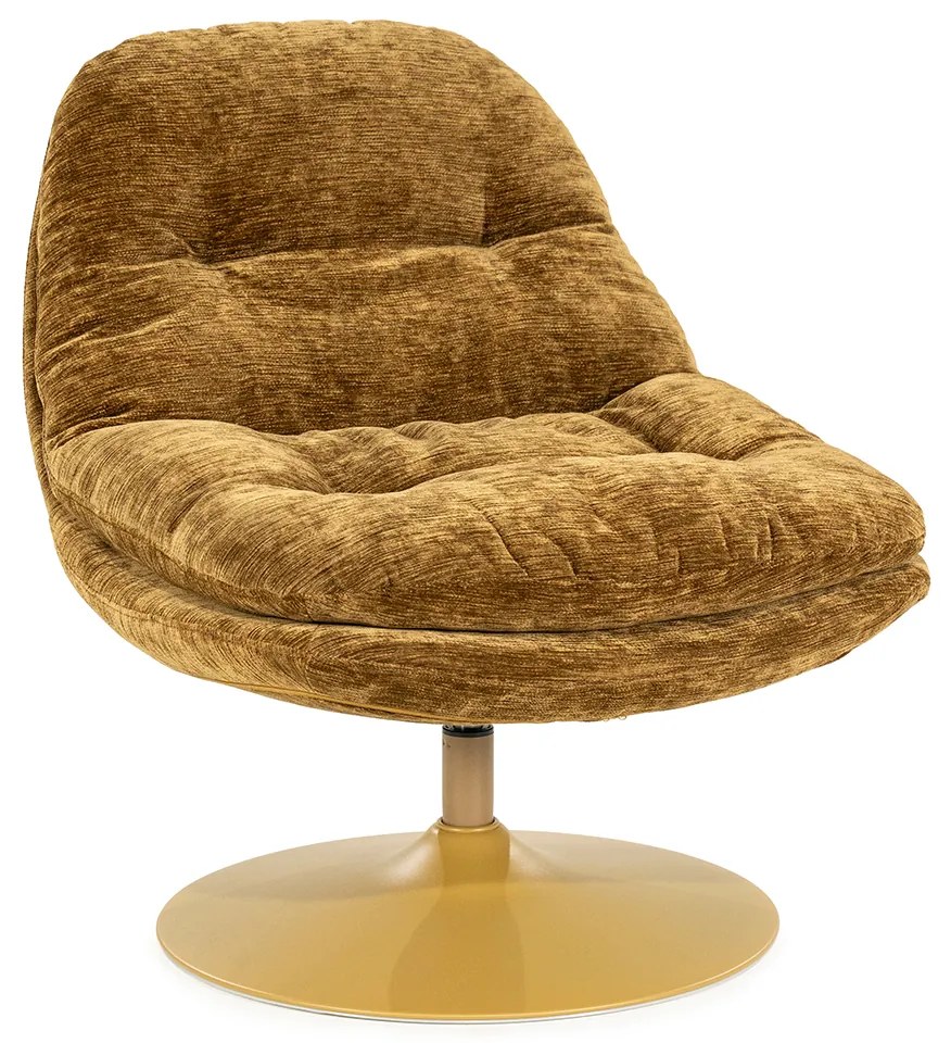 Draaibaar Fauteuil Mosterd