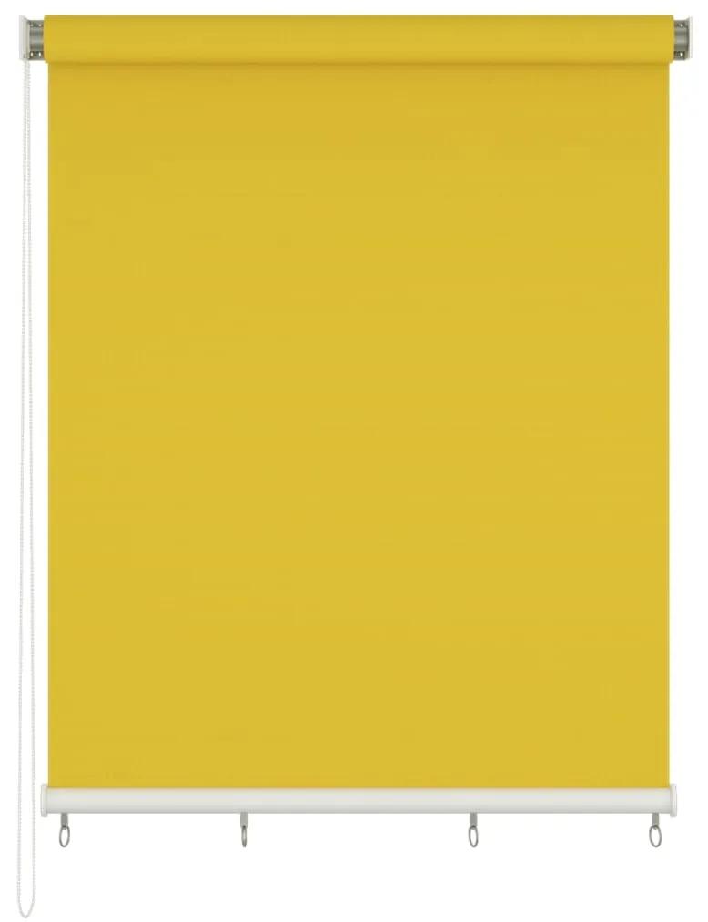 vidaXL Rolgordijn voor buiten 200x140 cm geel