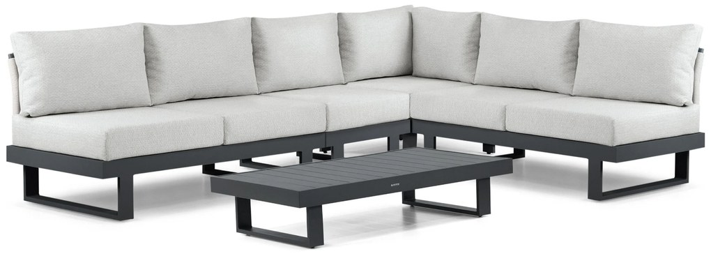 Hoek loungeset 6 personen Aluminium Grijs Lifestyle Garden Furniture Lorenzo