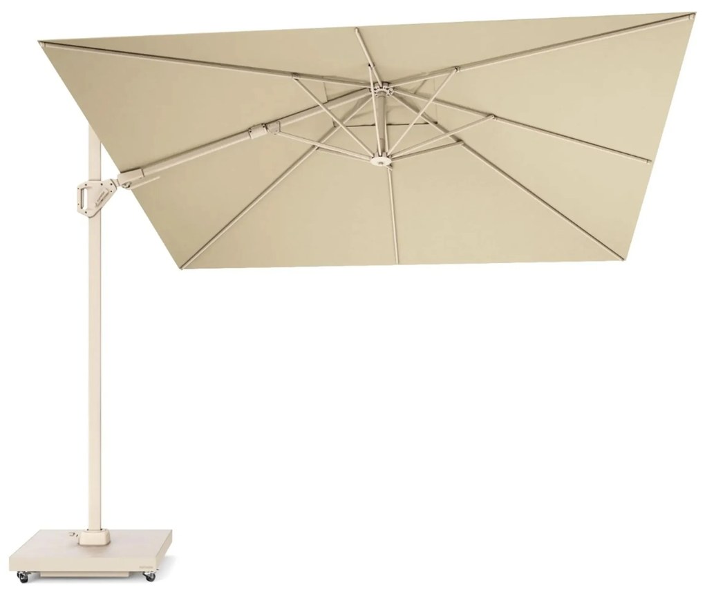 Platinum Challenger zweefparasol 3x3mT2 premium (incl. voet en hoes) champagne