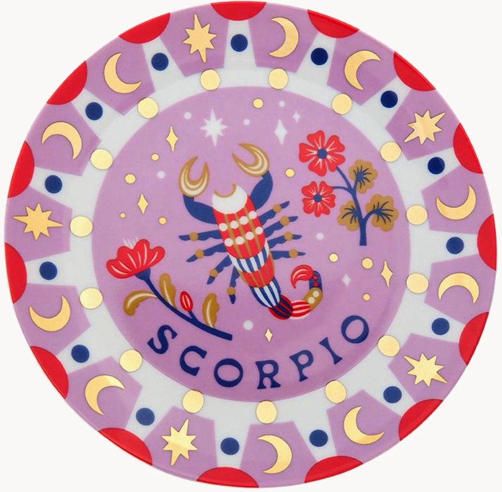 Porseleinen dessertbord Scorpio