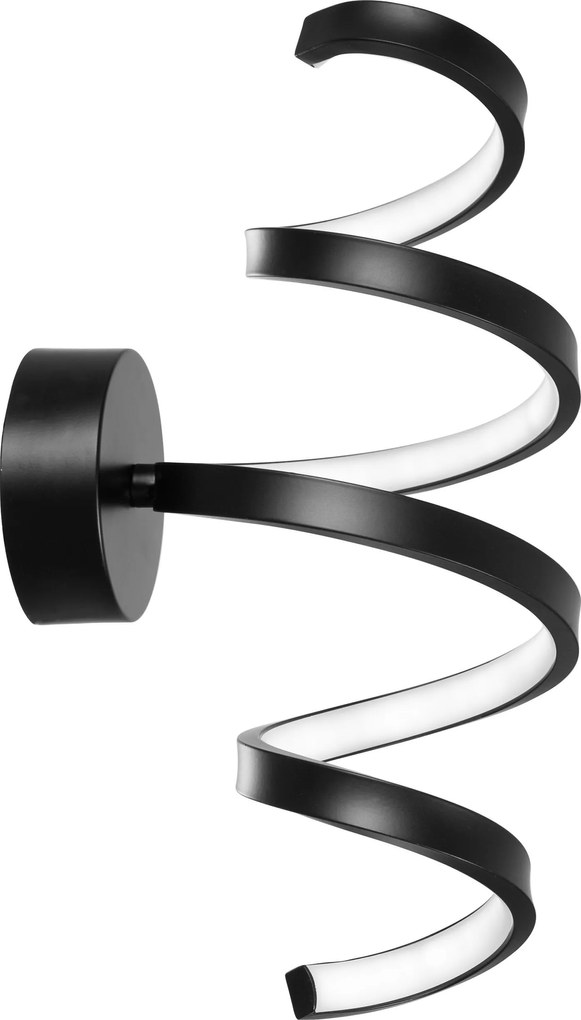 WANDLAMP LED SPRING APP826-W ZWART MAT