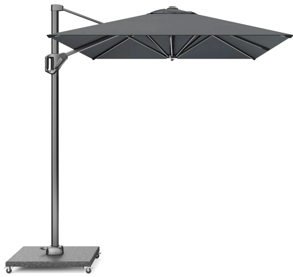 Zweefparasol  3x2m T1 (incl. voet + hoes) antracite Grijs-antraciet Platinum Voyager