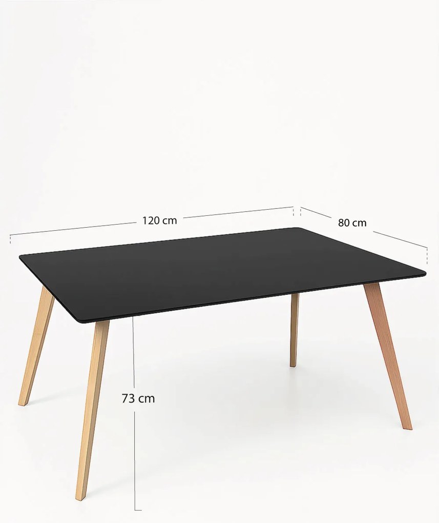 Rechthoekige tafel Synk 120 x 80 cm