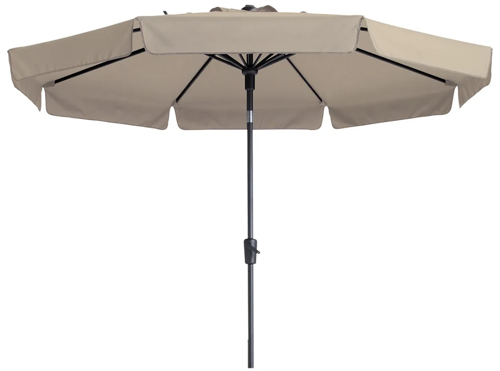 Madison stokparasol Flores luxe ecru 300 cm.