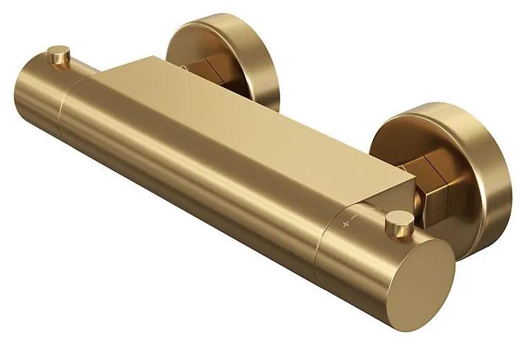 Douchekraan Brauer Gold Edition Opbouw Thermostatisch Geborsteld Goud