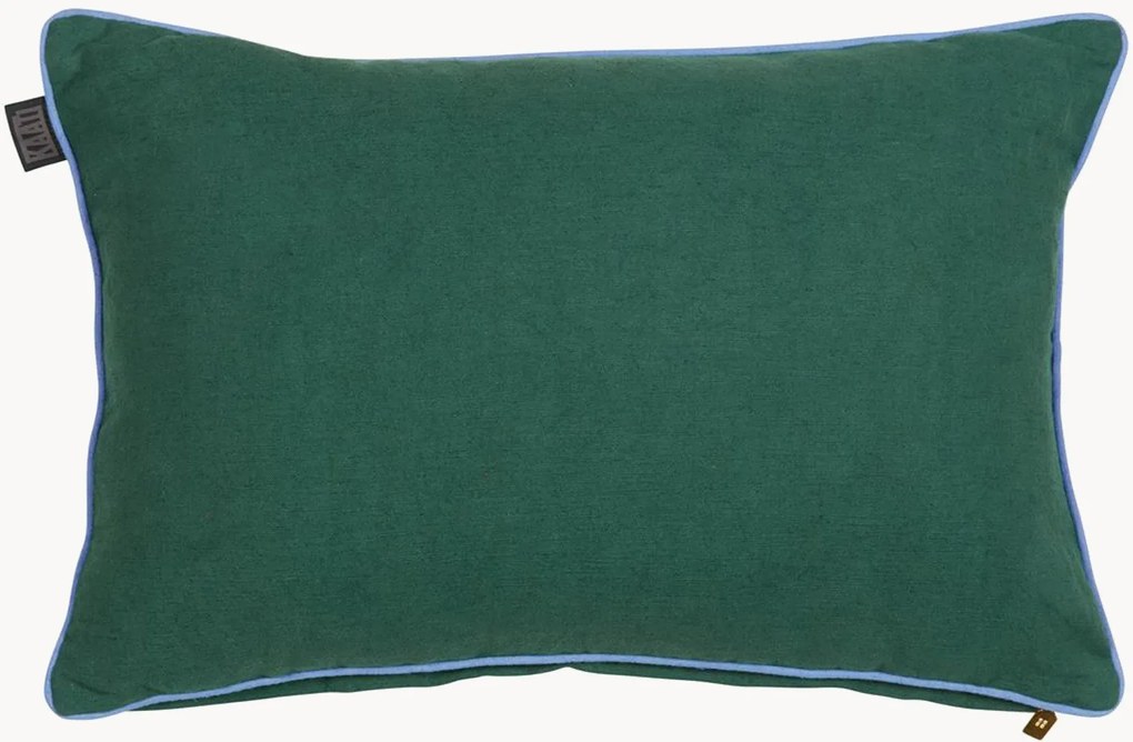 Katoenen kussen Lively met bies