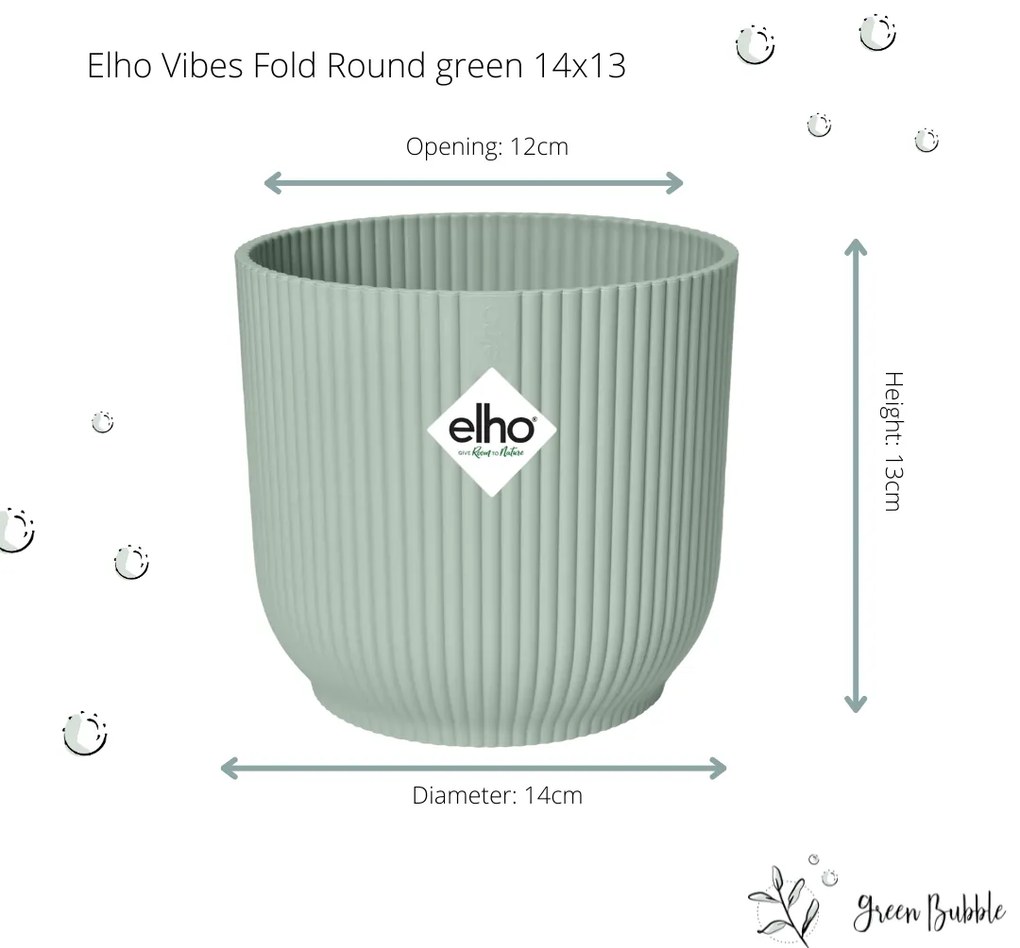 Pot elho Vibes Fold Round groen
