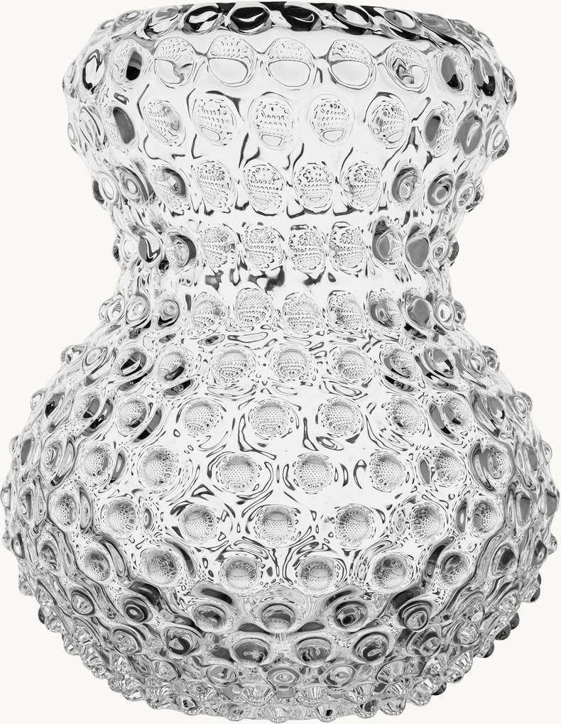 Mondgeblazen vaas Hobnail Birdie, H 20 cm