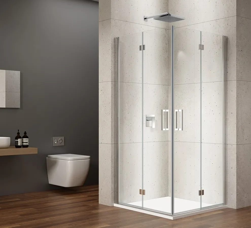 Gelco Loro douchecabine met vouwdeuren 70x70cm chroom
