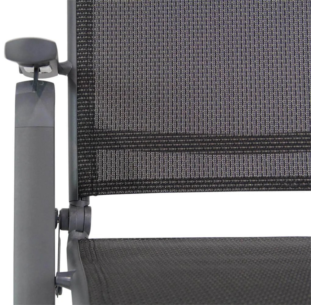 Tuinset 2 personen 90 cm Aluminium/textileen Grijs Lifestyle Garden Furniture Tirana/Mondello