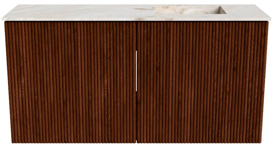 Mondiaz Joya DLux 80cm toiletmeubel ruby met wastafel faye rechts 1 kraangat frappe