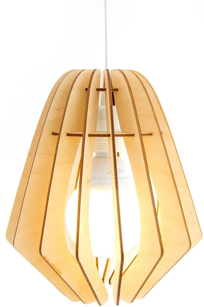 Bomerango Original Naturel - Hanglamp - Small Ø 25 cm - Koordset wit - Hanglampen - Tafellamp - Vloerlamp - Scandinavisch design