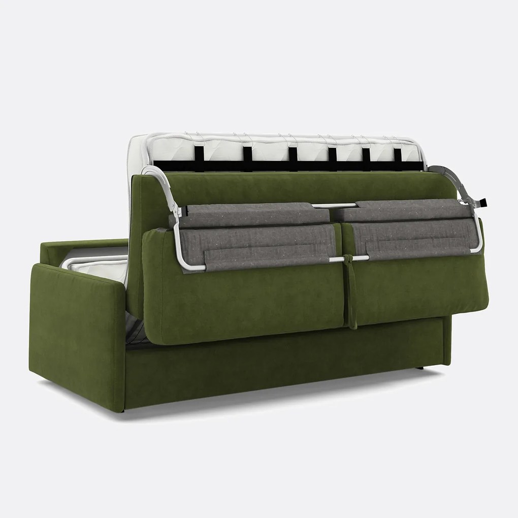 Slaapbank fluweel, Comfort Bultex® Marta