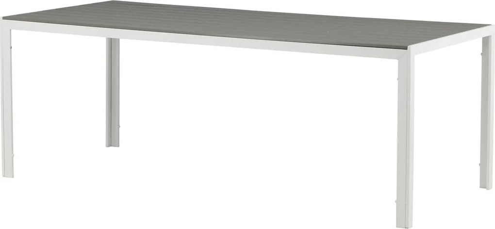 The Outsider Tuintafel - Toscane - Wit/Grijs - Alu/Polywood - 205x90 cm - The Outsider