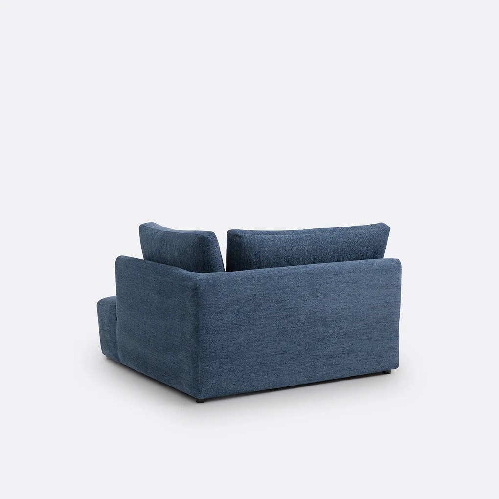 Modulaire hoekbank in getextureerde stof, Monica