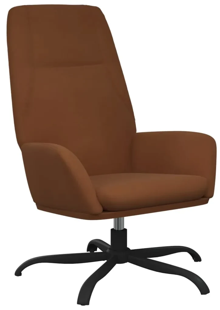 vidaXL Relaxstoel kunstsuède bruin