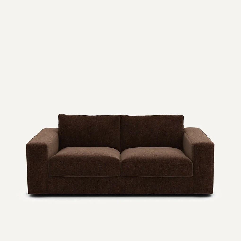 Compacte bank 3-zit in fluweel, Skander