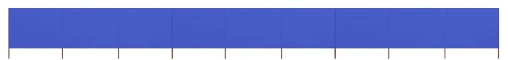 vidaXL Windscherm 9-panelen 1200x80 cm stof azuurblauw