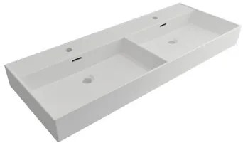 Plieger Kansas badmeubel 120cm met dubbele mat witte wastafel en 2 kraangaten beach eiken