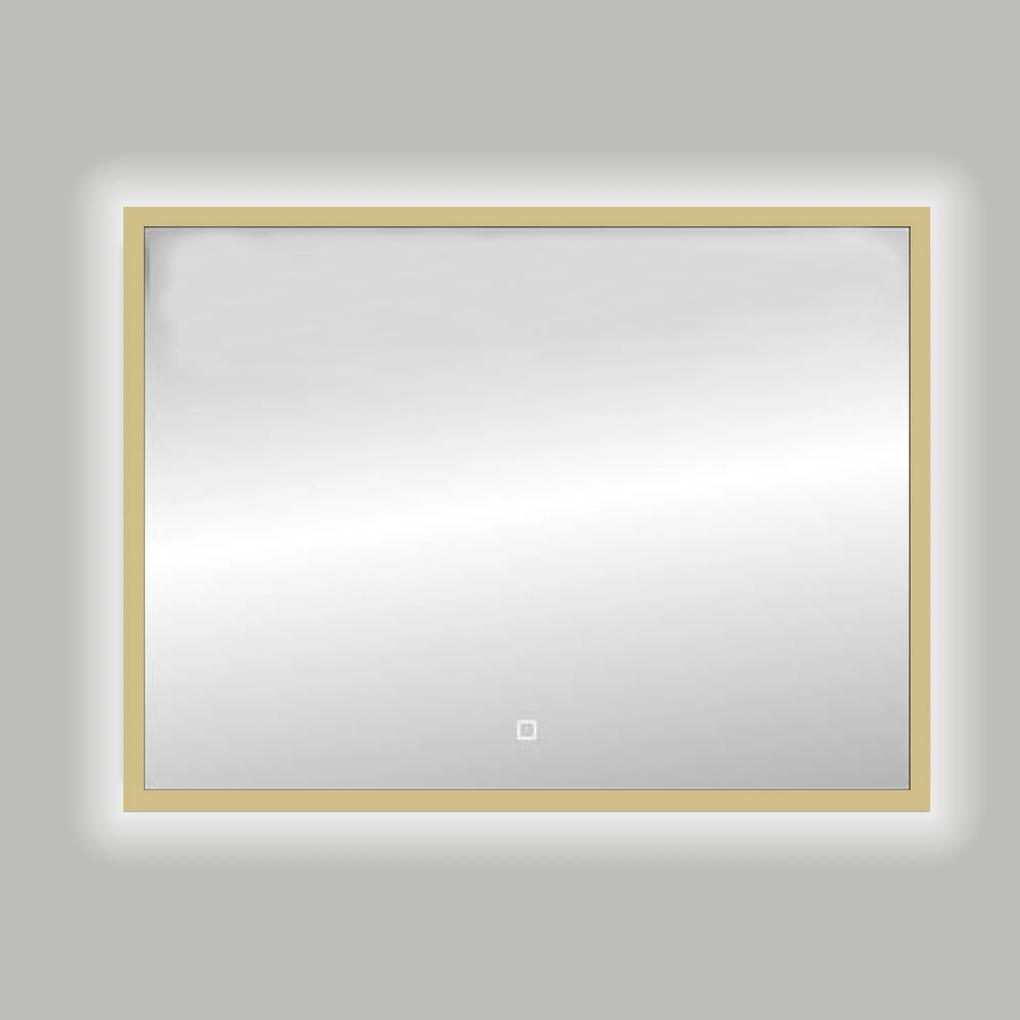 Best Design Nancy Isola spiegel met LED verlichting 120x80cm mat goud