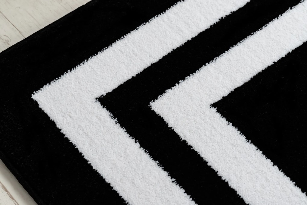 Tapijt HAMPTON Kader zwart - TWEEDE-KLASSE PRODUCT