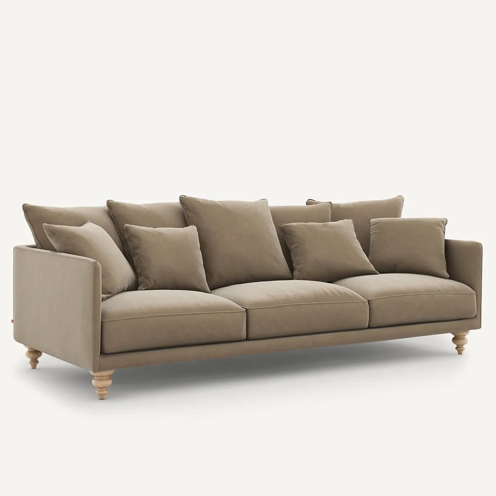 3-, 4- of 5-zits fluwelen bank, Lazare