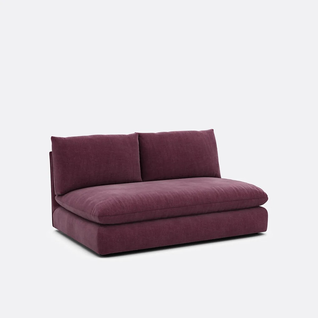 2-zits bankelement voor modulaire sofa, in gestructureerde stof, Malo