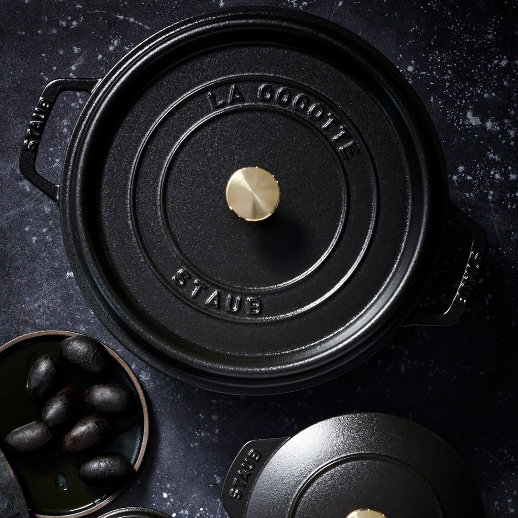 Staub La Cocotte Cocotte 28 cm / 6,75 l, Rond, Zwart - La Cocotte - Staub