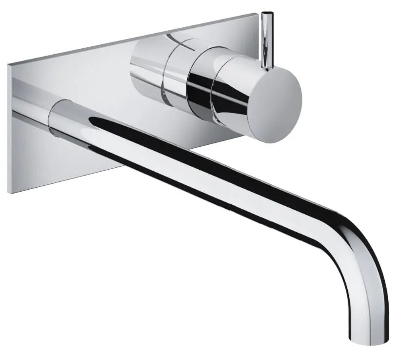 Hotbath Cobber inbouw wastafelkraan 25cm met plaat chroom