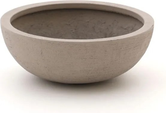 Bloempot Luca Lifestyle Terreno | Taupe Kunststof  | ø55cm | Geschikt voor buiten en binnen | Kees Smit Tuinmeubelen