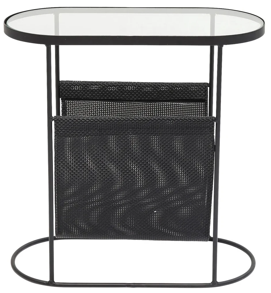 Kare Design Mesh Ovalen Bijzettafel Krantenbak - 54 X 25cm.