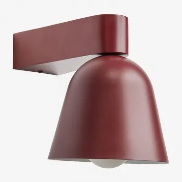 Briavel Ijzeren Wandlamp Wijn Rood - Sklum