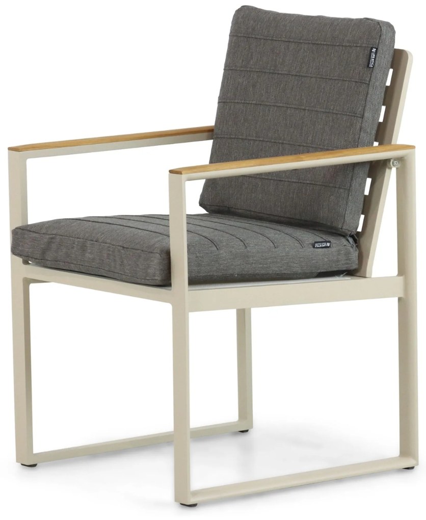 Tuinstoel Aluminium/Teak Transparant Lifestyle Garden Furniture Faro