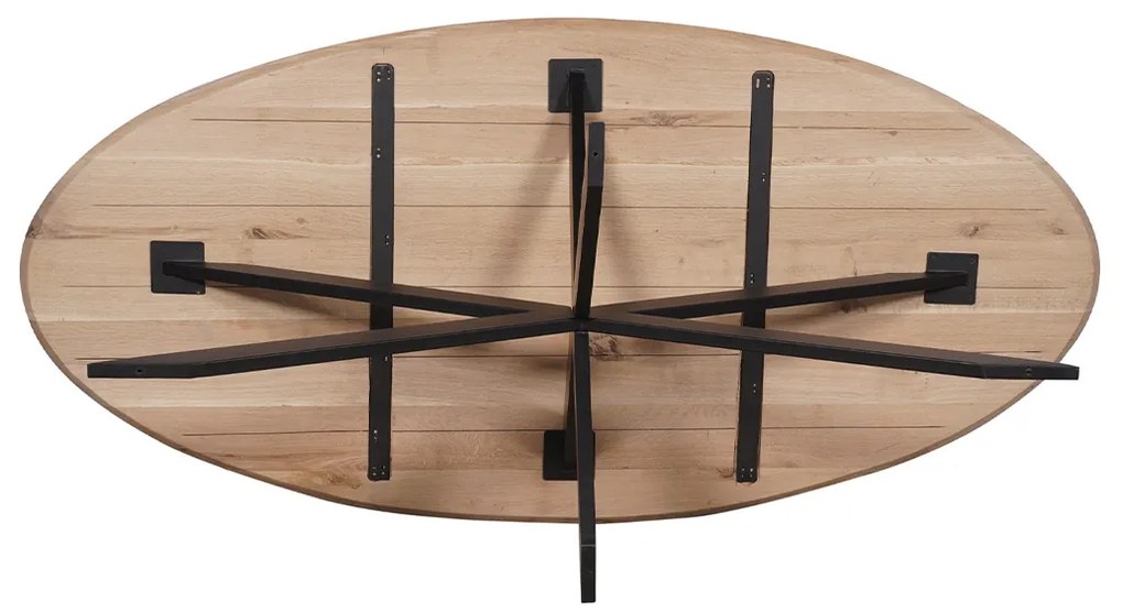 Starfurn Ferris Ovale Eettafel Naturel Eiken 210 Cm - 210 X 100cm.