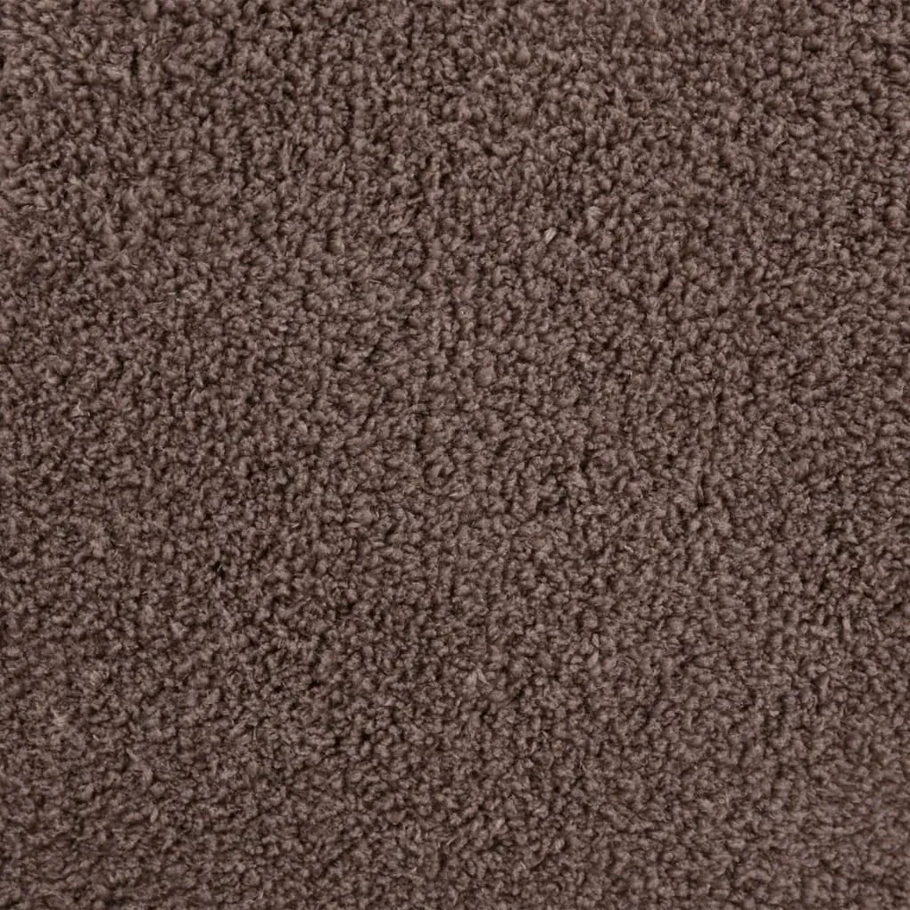vidaXL Vloerkleed teddy 170x120 cm taupe