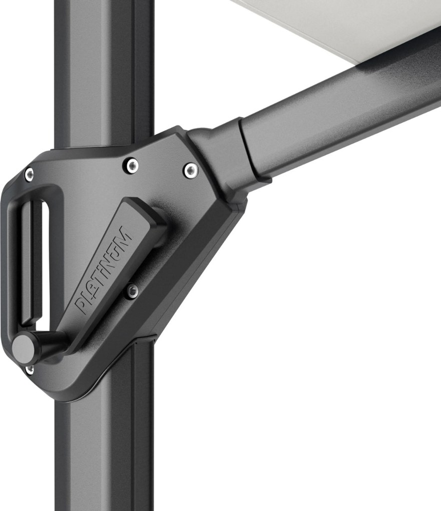 Platinum Challenger zweefparasol 350x350 cm T1 Telescope (excl. voet) Manhattan