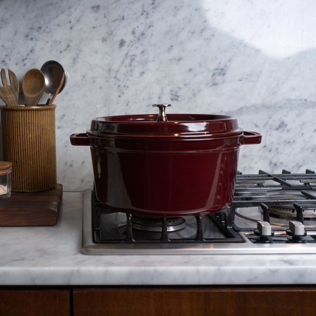 Staub La Cocotte Cocotte 26 cm / 5,25 l, Rond, Grenadine rood - La Cocotte - Staub