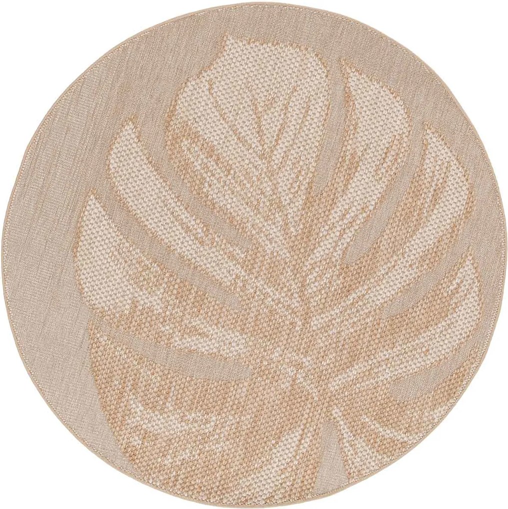 Garden Impressions Buitenkleed Ø200 cm - leaf taupe