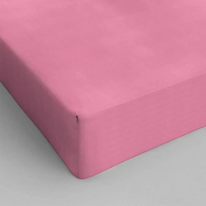 DreamHouse Bedding 2-PACK Hoeslakens Katoen - Roze 90 x 220