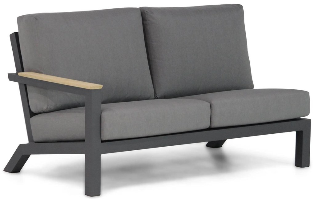 Dining Loungeset 5 personen Aluminium/teak Grijs 4 Seasons Outdoor Capitol/Lifestyle