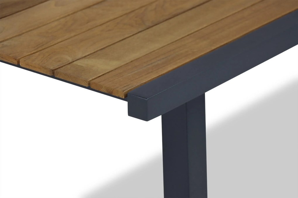 Stoel en Bank Loungeset 5 personen Aluminium/teak Grijs Lifestyle Garden Furniture Marseille